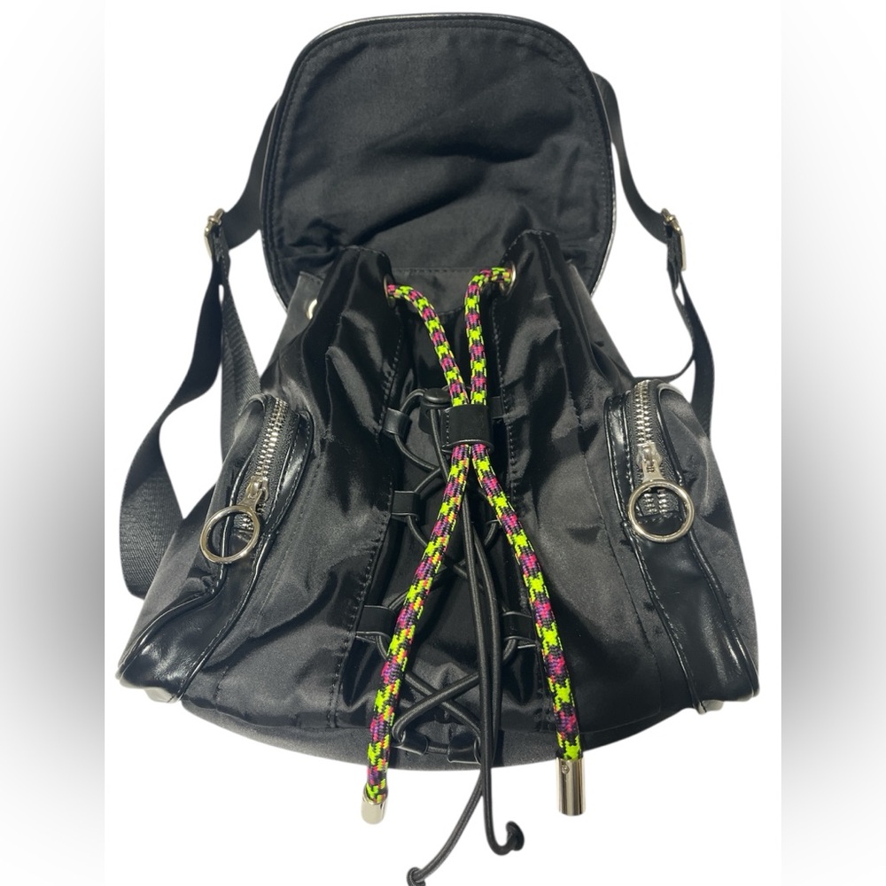 Urban Outfitters Black Backpack with Neon Accents - Picture 3 of 7